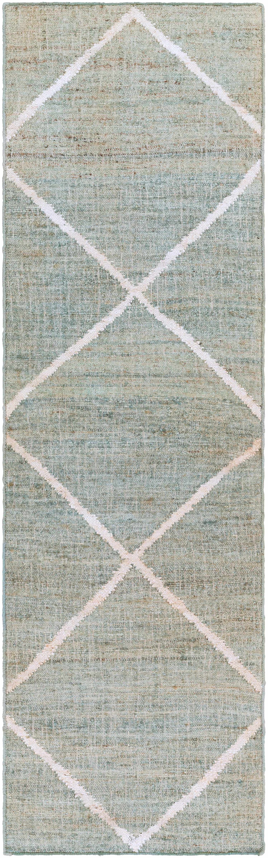 Ravenna Blue And Ivory Modern Geometrical Design Area Rug