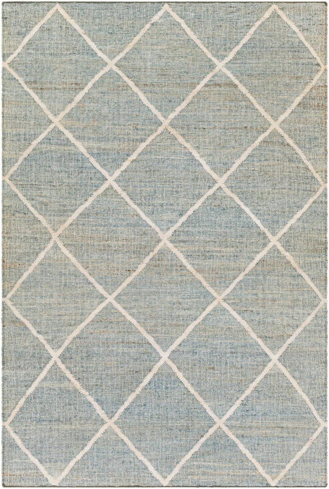 Ravenna Blue And Ivory Modern Geometrical Design Area Rug