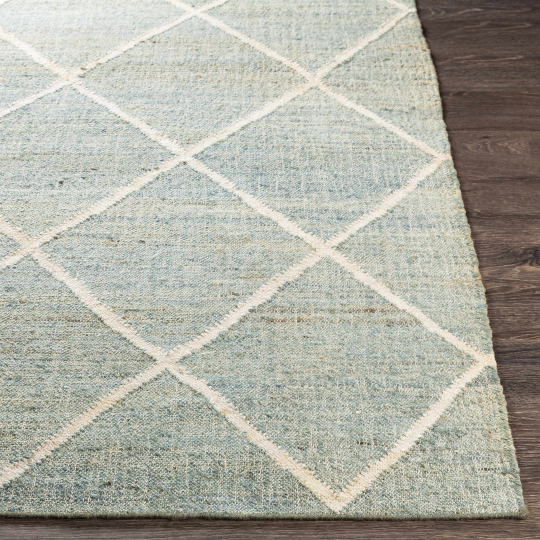 Ravenna Blue And Ivory Modern Geometrical Design Area Rug
