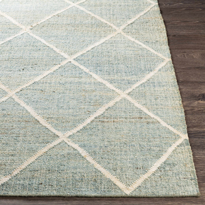 Ravenna Blue And Ivory Modern Geometrical Design Area Rug