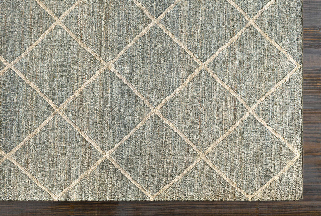 Ravenna Blue And Ivory Modern Geometrical Design Area Rug