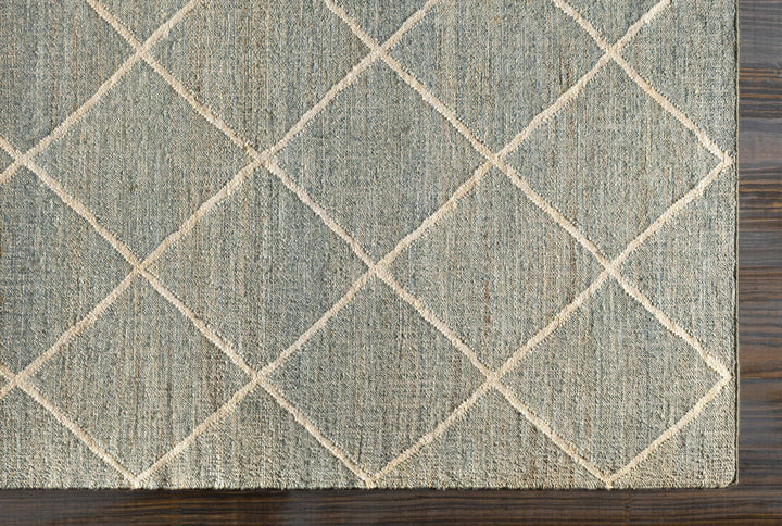 Ravenna Blue And Ivory Modern Geometrical Design Area Rug