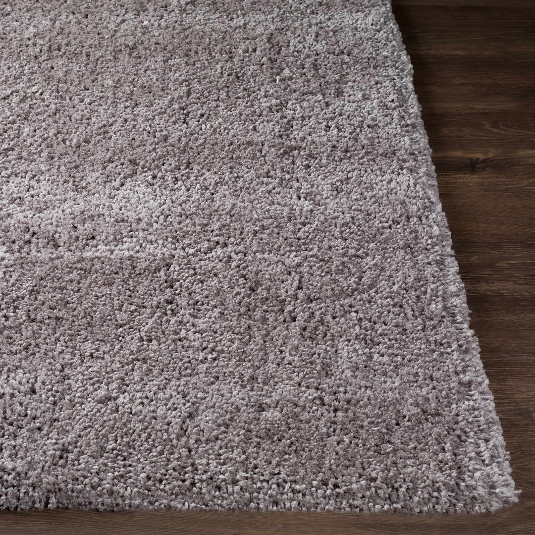 Tingly Modern Solid Gray Polyester Rug