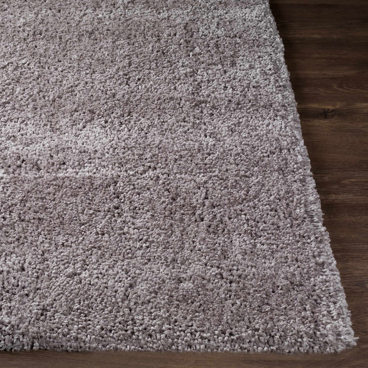 Tingly Modern Solid Gray Polyester Rug
