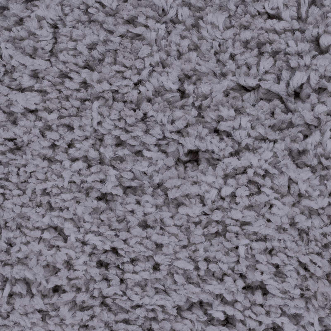 Tingly Modern Solid Gray Polyester Rug