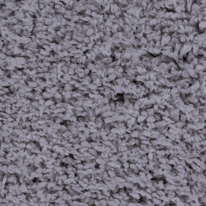 Tingly Modern Solid Gray Polyester Rug