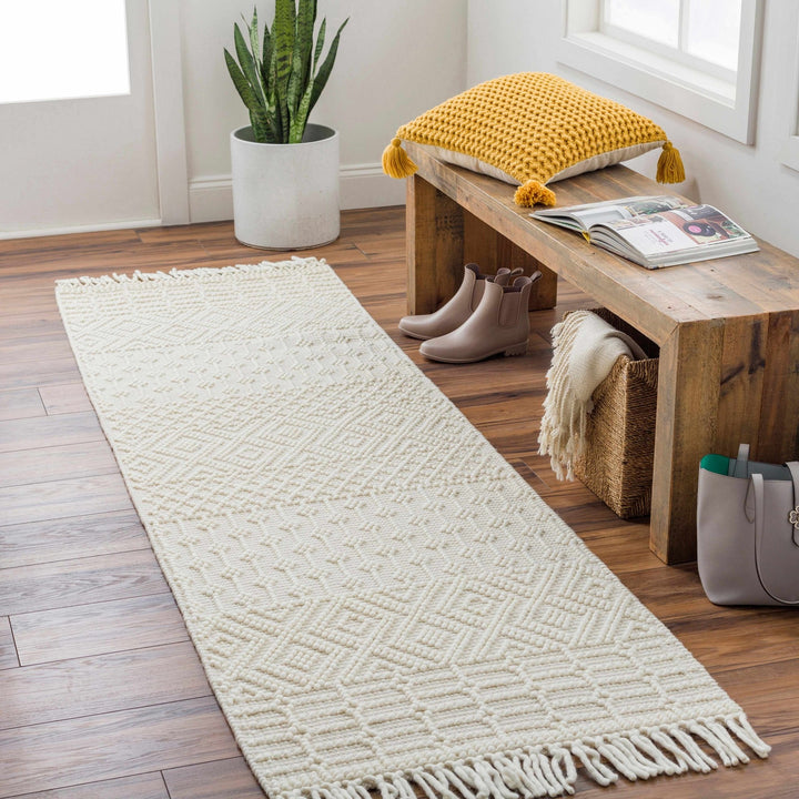 Ryne Scandinavian Style Ivory Hand Woven Rug - The Rug Decor