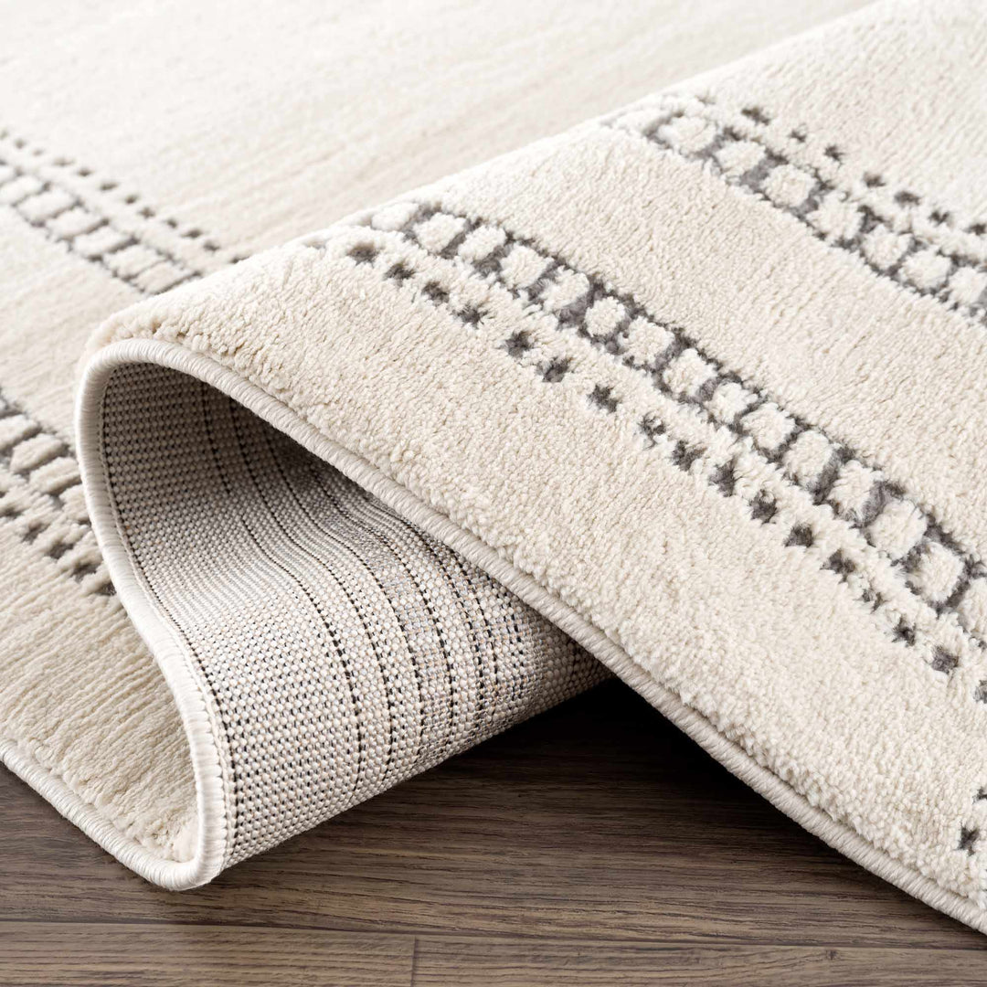 Ryuu Modern Geometric Design Cream & Gray Area Rug - The Rug Decor