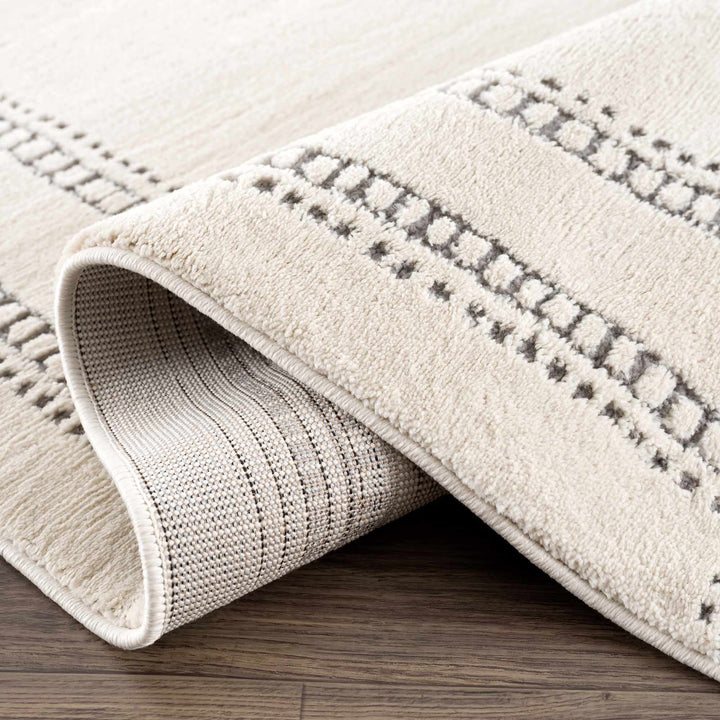 Ryuu Modern Geometric Design Cream & Gray Area Rug - The Rug Decor
