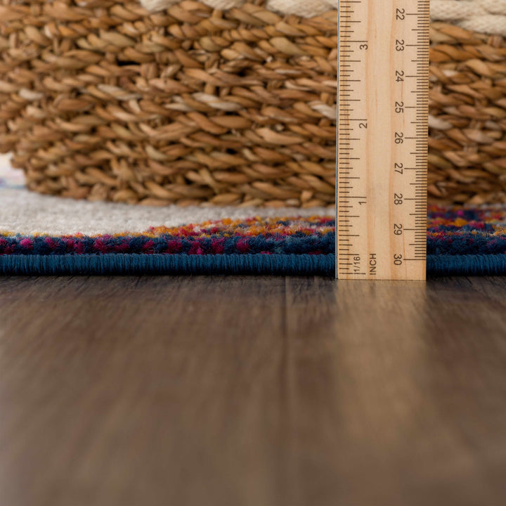 Istanbul Traditional Style Ivory And Rust Area Rug