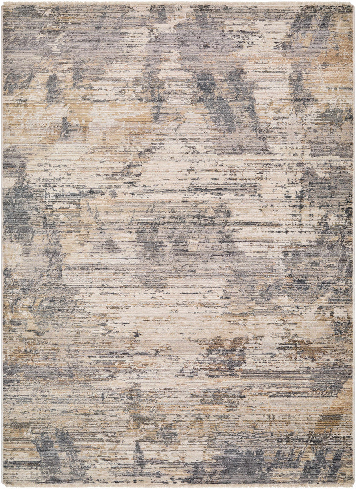 Asuna Modern Abstract Design Beige And Gray Area Rug
