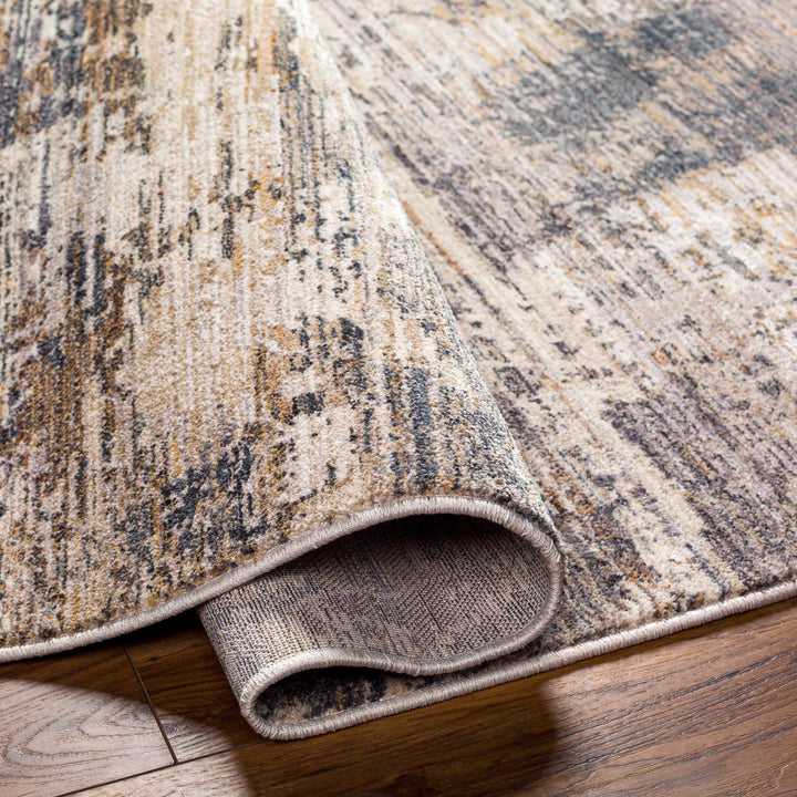 Asuna Modern Abstract Design Beige And Gray Area Rug