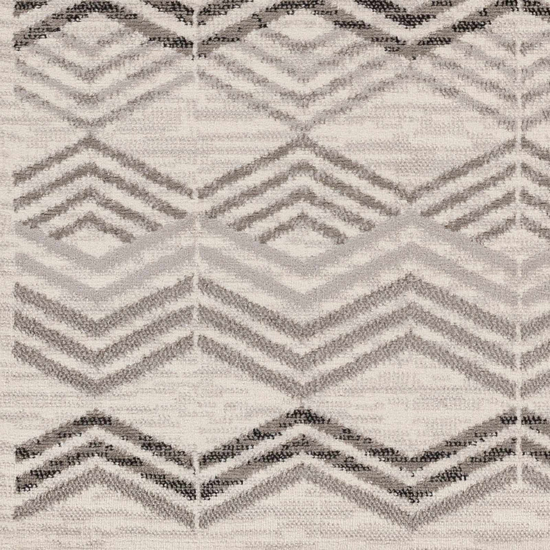 Saar Contemporary Geometrical Gray Area Rug