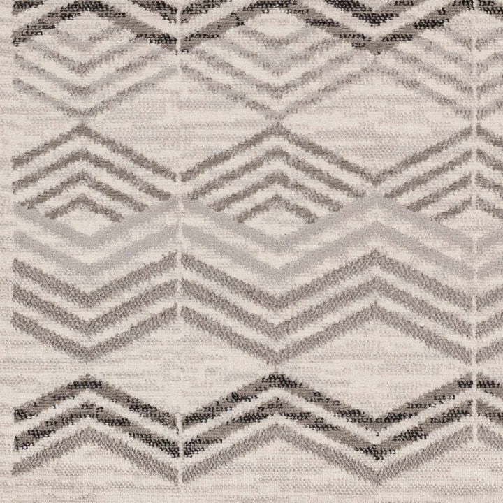 Saar Contemporary Geometrical Gray Area Rug