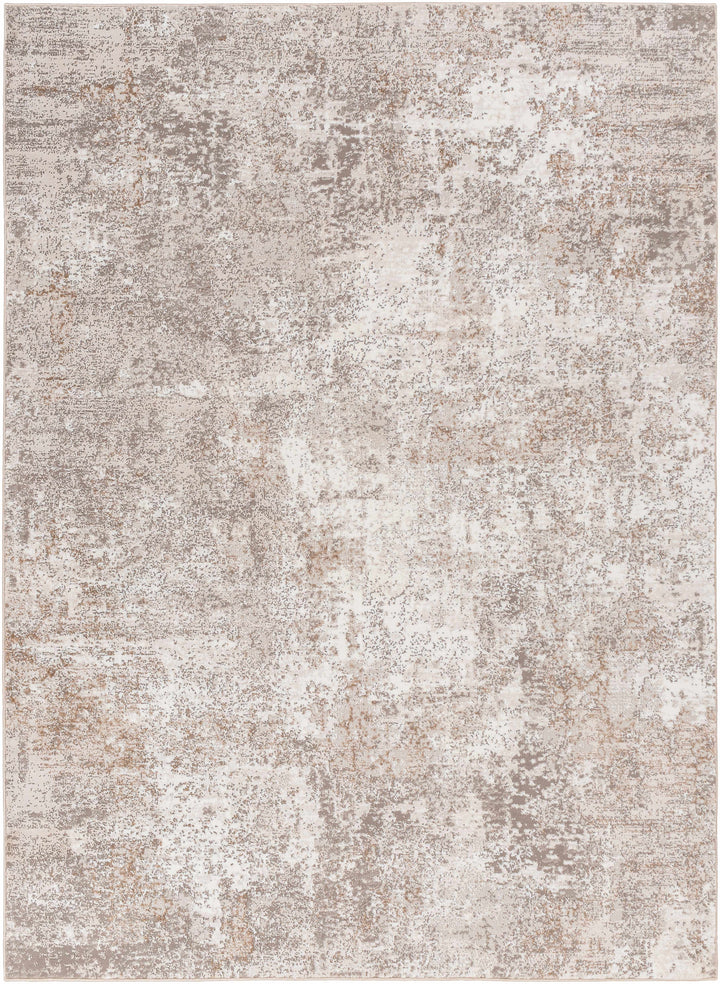 Bruna Modern Abstract Design Ivory And Beige Area Rug