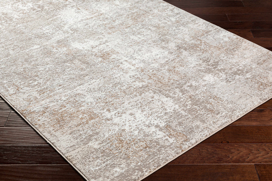 Bruna Modern Abstract Design Ivory And Beige Area Rug