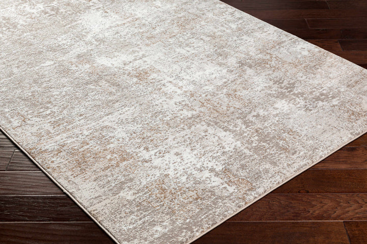Bruna Modern Abstract Design Ivory And Beige Area Rug
