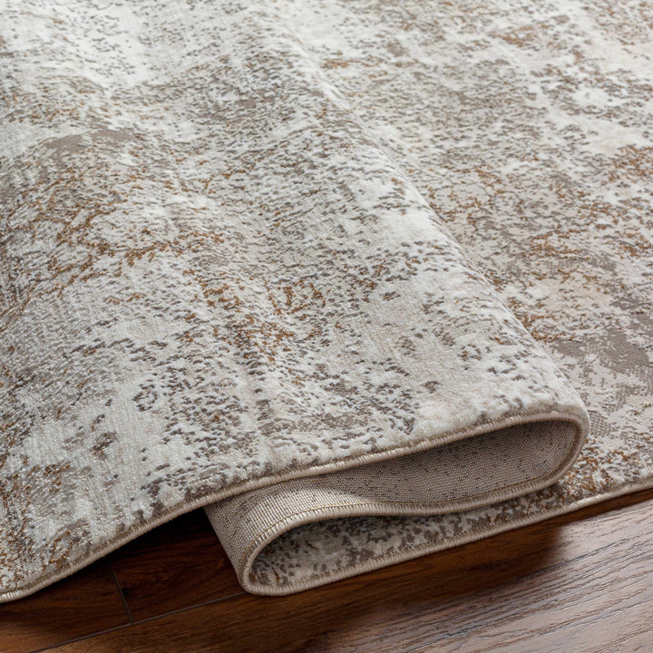 Bruna Modern Abstract Design Ivory And Beige Area Rug