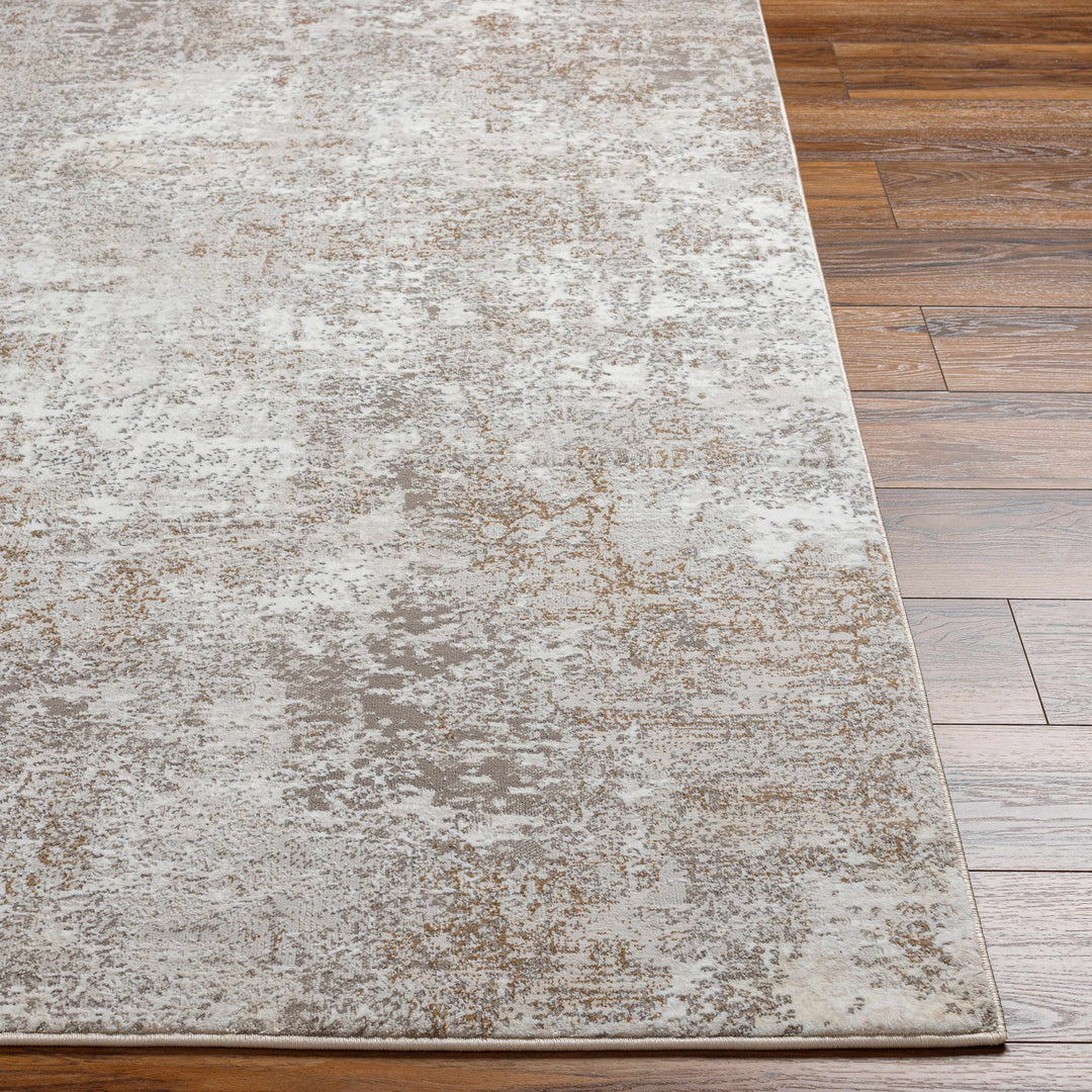Bruna Modern Abstract Design Ivory And Beige Area Rug