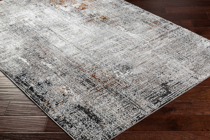 Ervin Gray Modern Abstract Design Area Rug