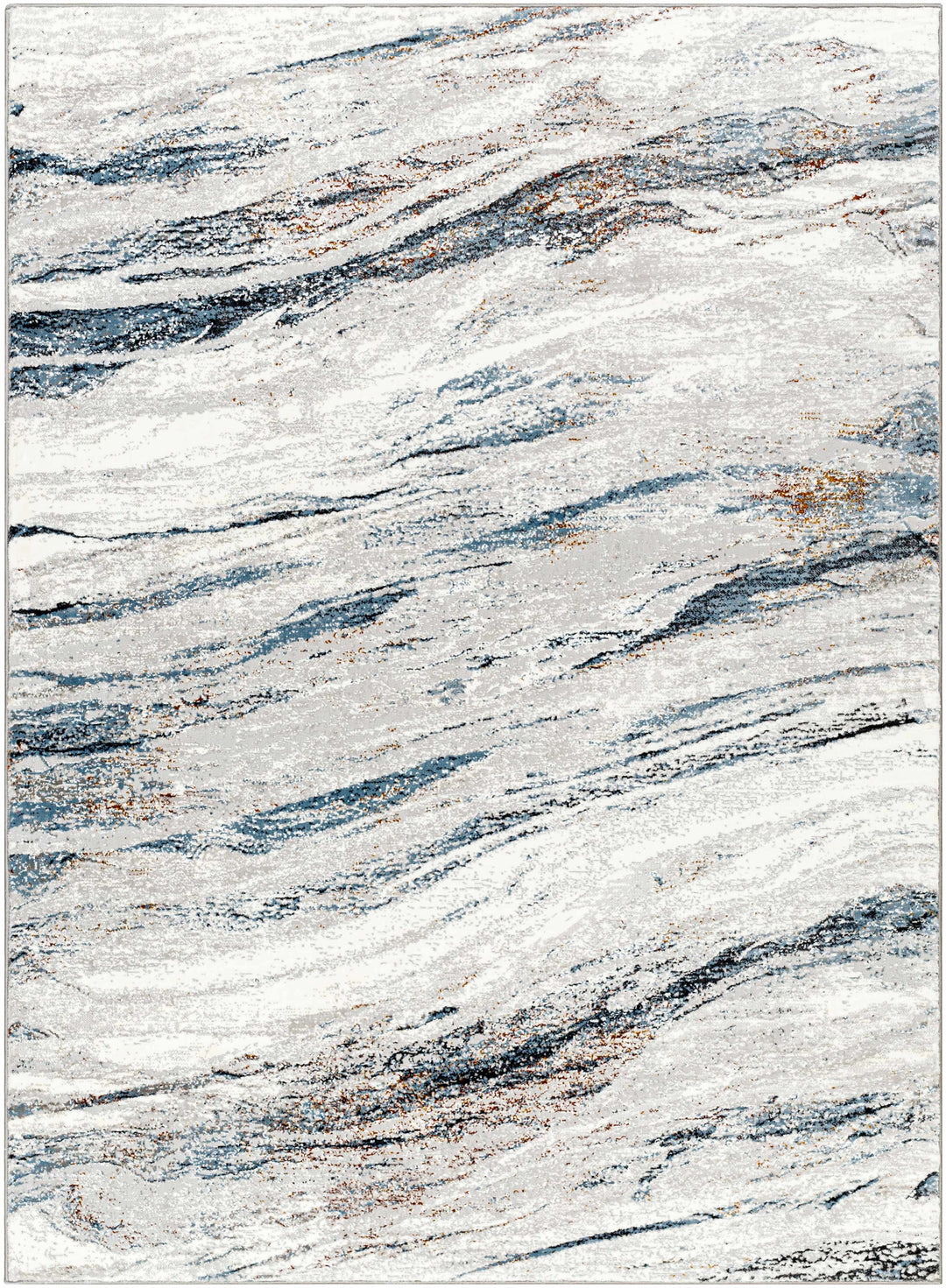 Glain Gray And Charcoal Contemporary Abstract Design Rug