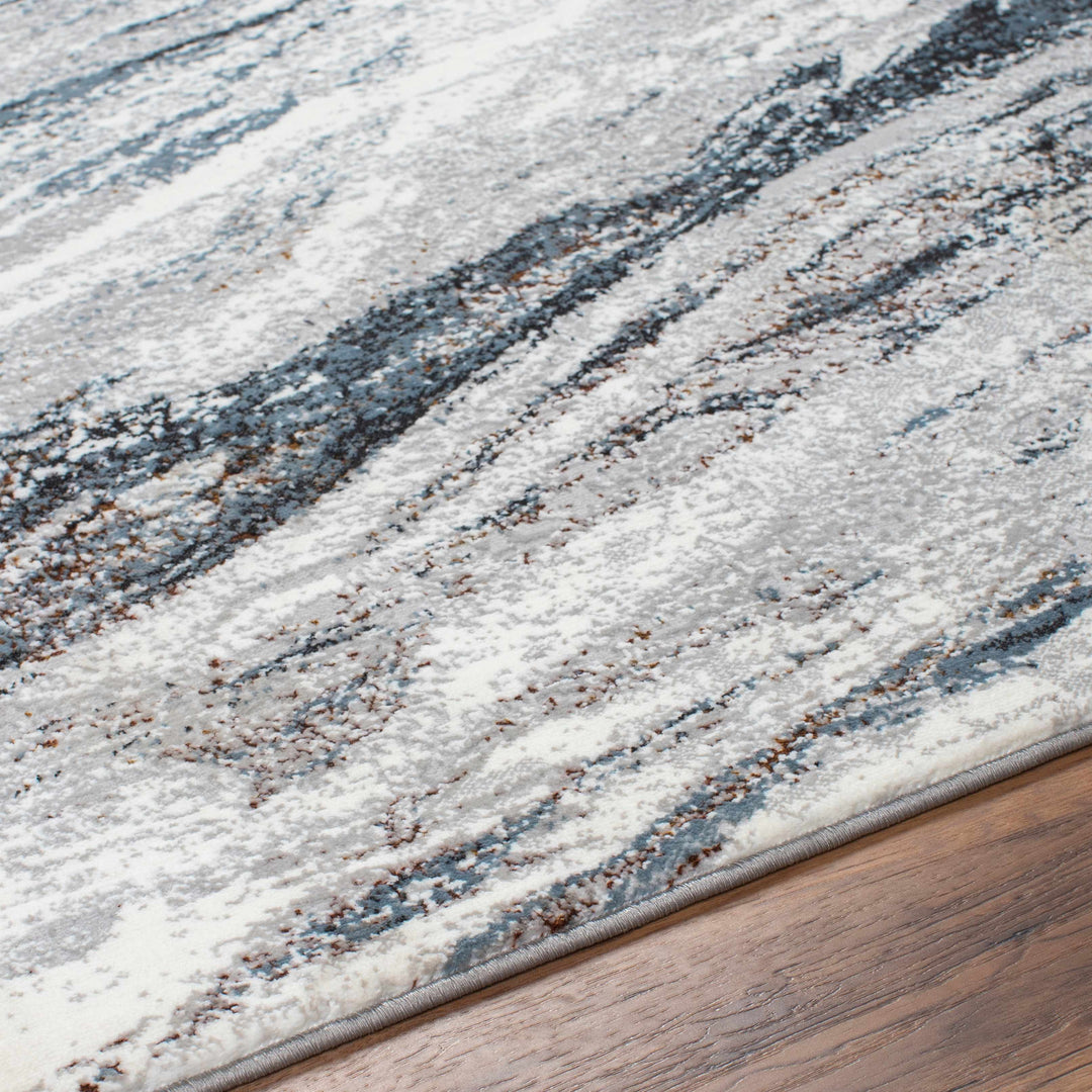 Glain Gray And Charcoal Contemporary Abstract Design Rug