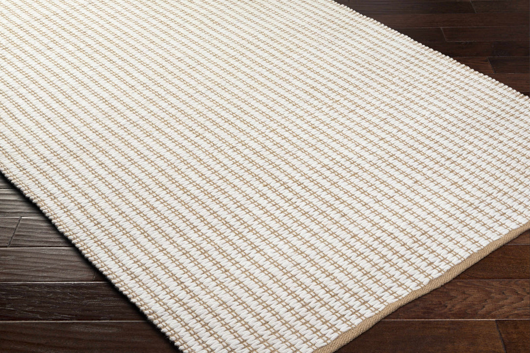 Ieuan Contemporary Ivory And Beige Geometrical Rug