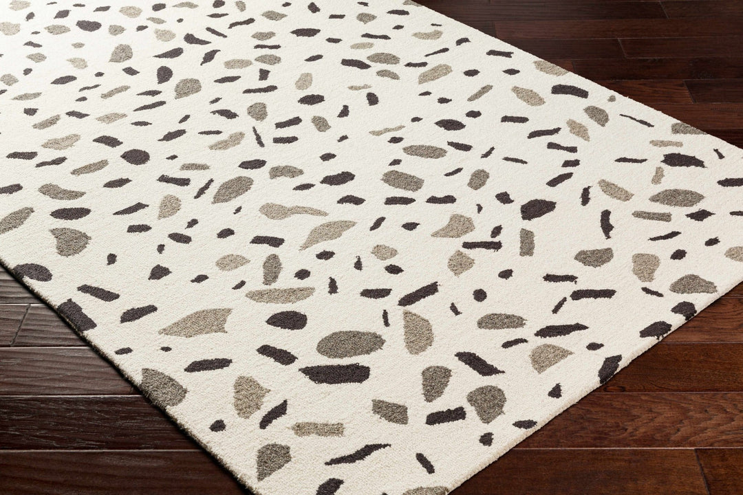 Sala Contemporary Abstract White And Gray Rug - The Rug Decor