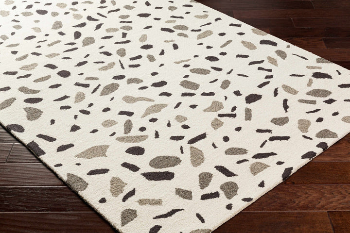Sala Contemporary Abstract White And Gray Rug - The Rug Decor