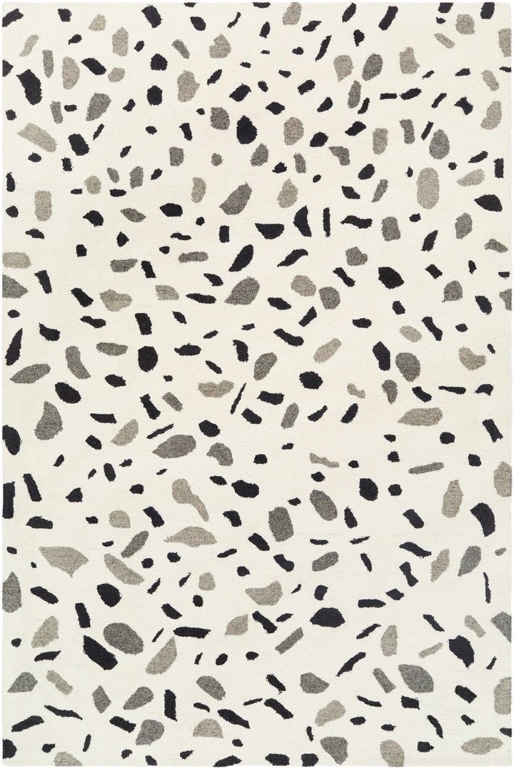 Sala Contemporary Abstract White And Gray Rug - The Rug Decor