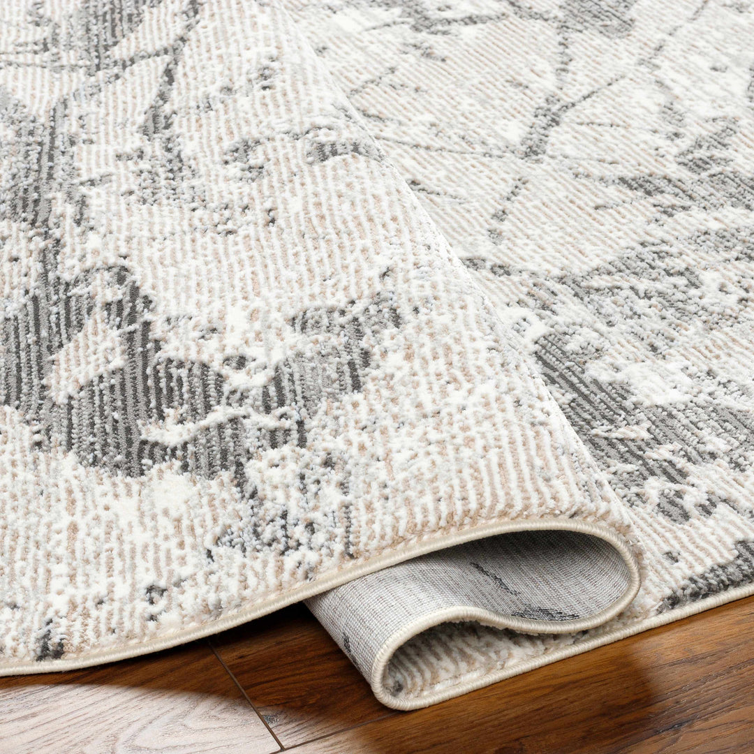Ianto Modern Style Gray Washable Area Rug