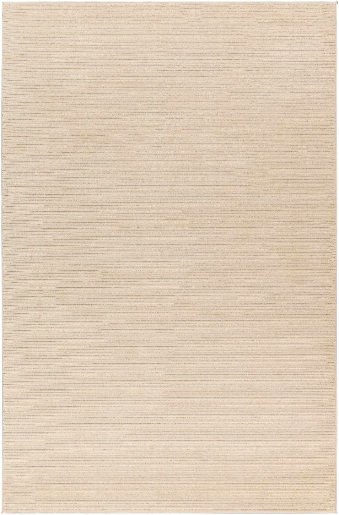 Kini Modern Stripe Pattern Beige Washable Rug