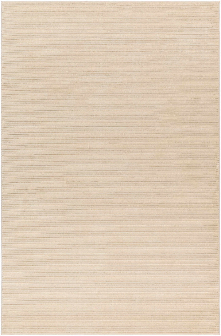 Kini Modern Stripe Pattern Beige Washable Rug