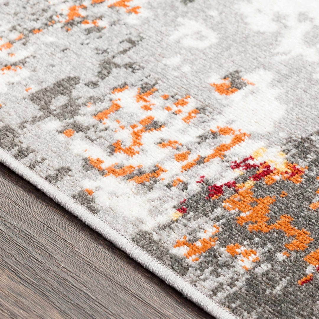 Salina Contemporary Abstract Gray And Silver Area Rug - The Rug Decor