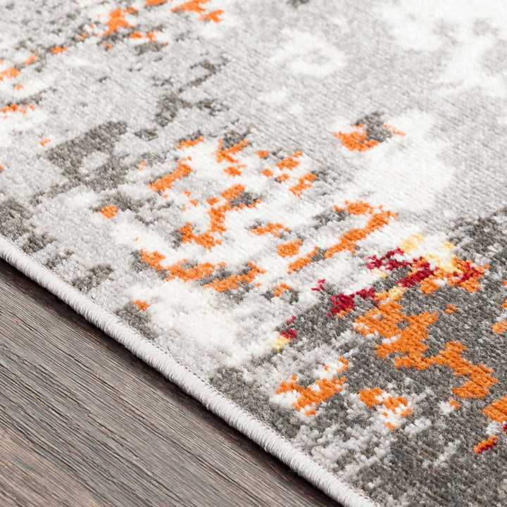 Salina Contemporary Abstract Gray And Silver Area Rug - The Rug Decor