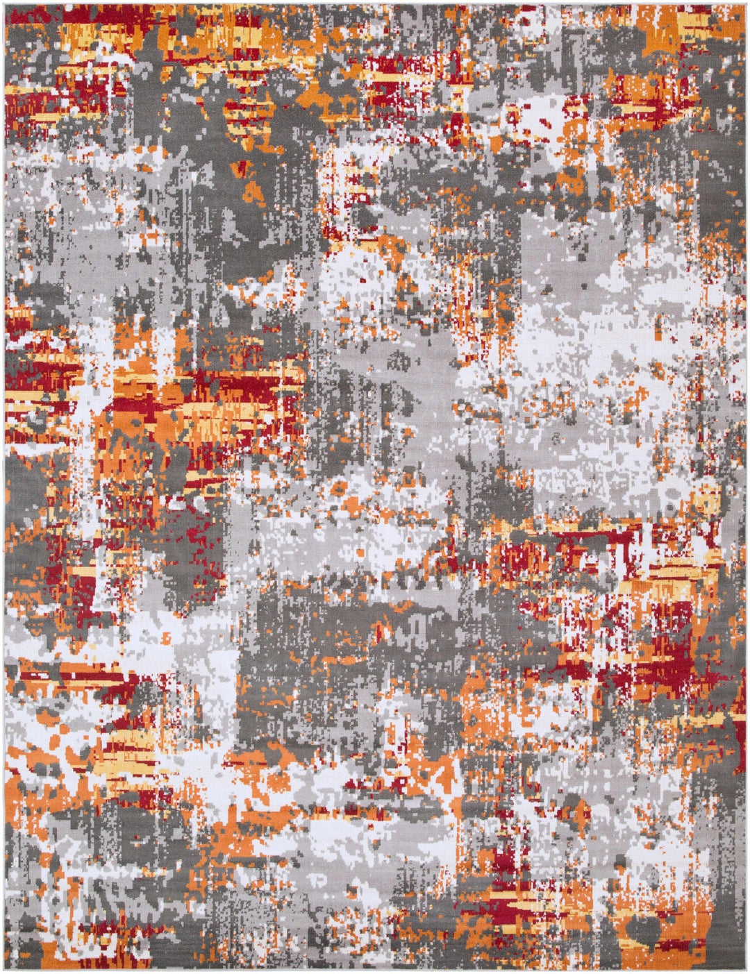Salina Contemporary Abstract Gray And Silver Area Rug - The Rug Decor