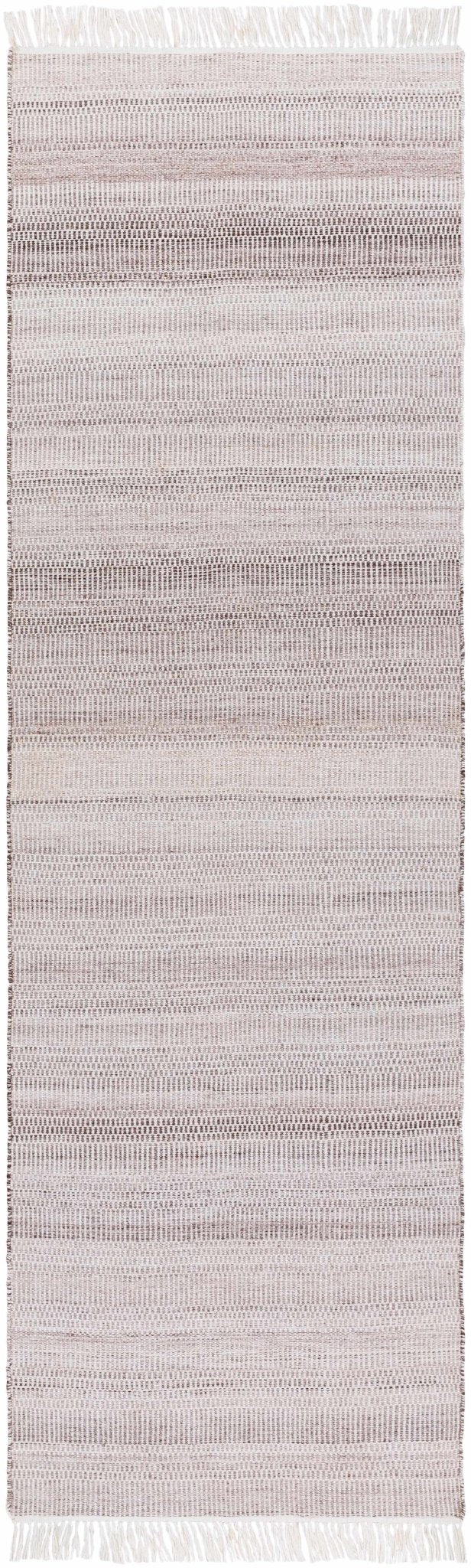 Salogon Modern Stripe Pattern Off White Hand Woven Rug - The Rug Decor