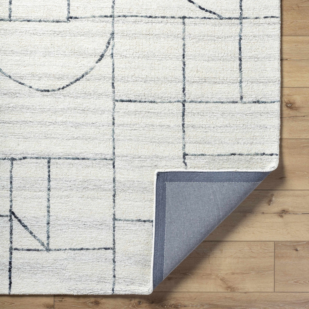 Sanaz Ivory Contemporary Style Hand Tufted Wool Area Rug - The Rug Decor