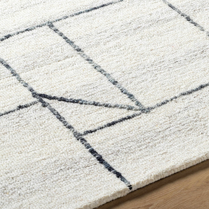 Sanaz Ivory Contemporary Style Hand Tufted Wool Area Rug - The Rug Decor