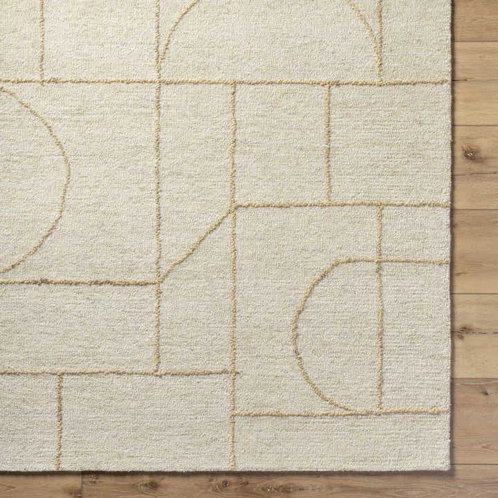 Sanaz Modern Geometrical Beige Area Rug - The Rug Decor