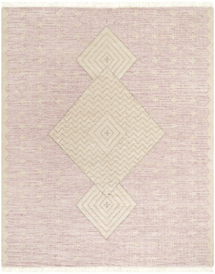 Sang Beige And Pink Bohemian Hand Woven Rug - The Rug Decor