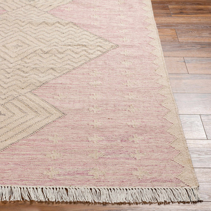 Sang Beige And Pink Bohemian Hand Woven Rug - The Rug Decor
