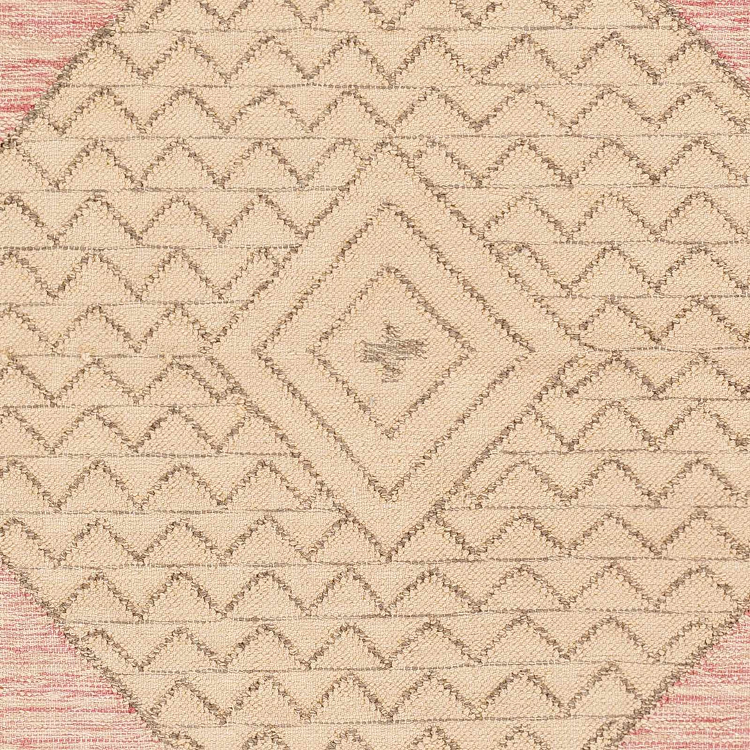 Sang Beige And Pink Bohemian Hand Woven Rug - The Rug Decor