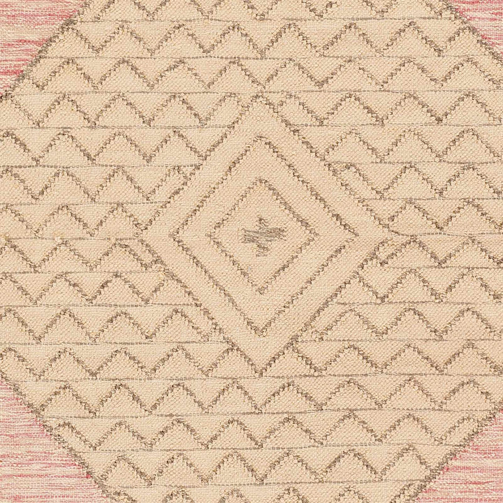 Sang Beige And Pink Bohemian Hand Woven Rug - The Rug Decor