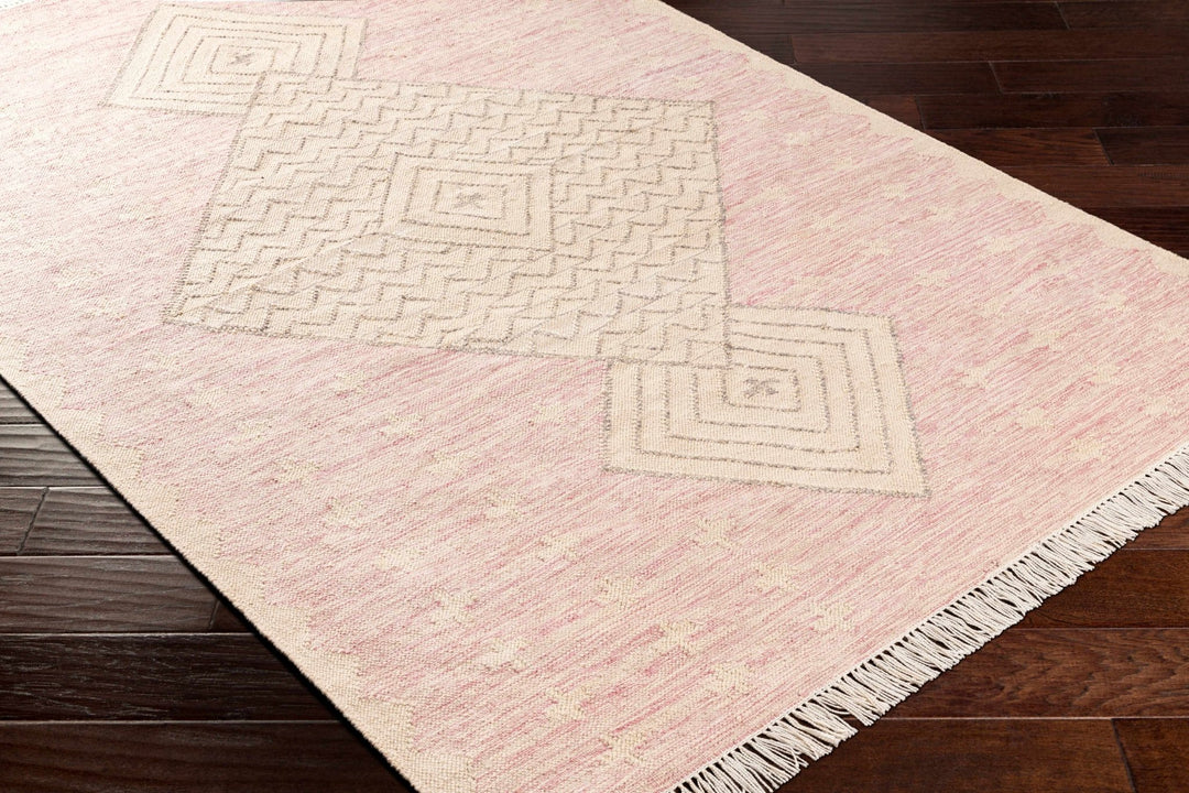 Sang Beige And Pink Bohemian Hand Woven Rug - The Rug Decor