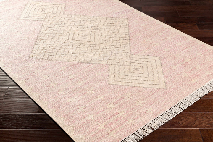 Sang Beige And Pink Bohemian Hand Woven Rug - The Rug Decor