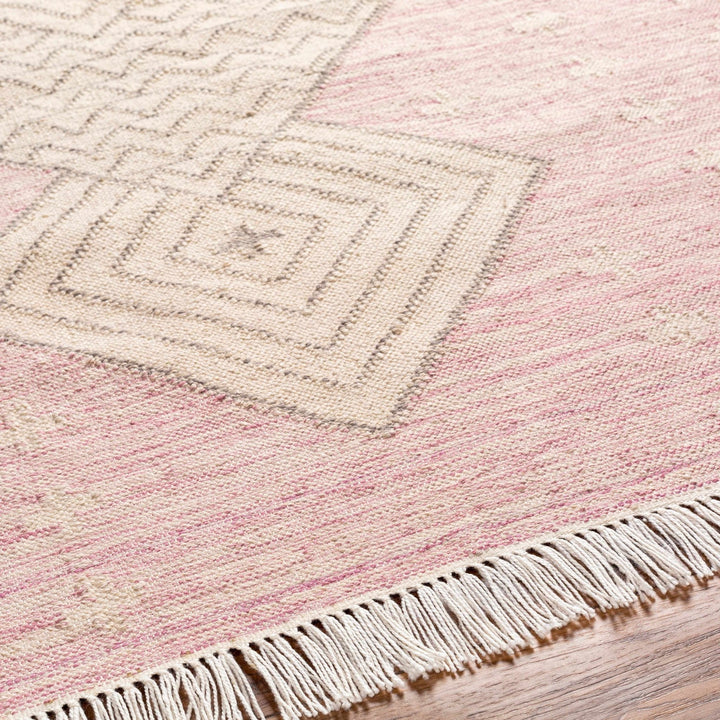 Sang Beige And Pink Bohemian Hand Woven Rug - The Rug Decor