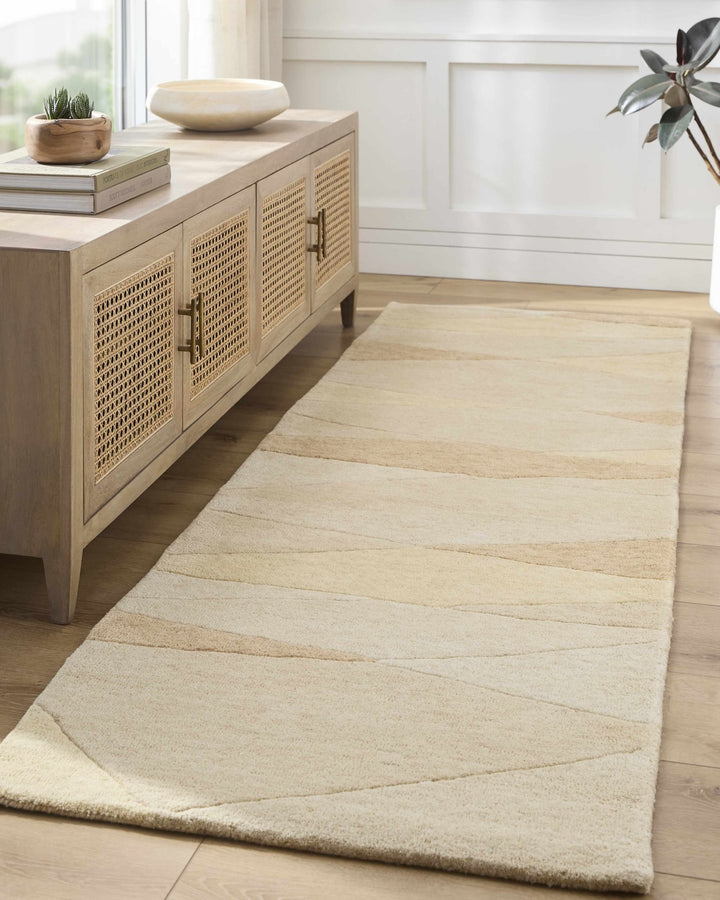 Sanne Beige Contemporary Hand Tufted Wool Rug - The Rug Decor