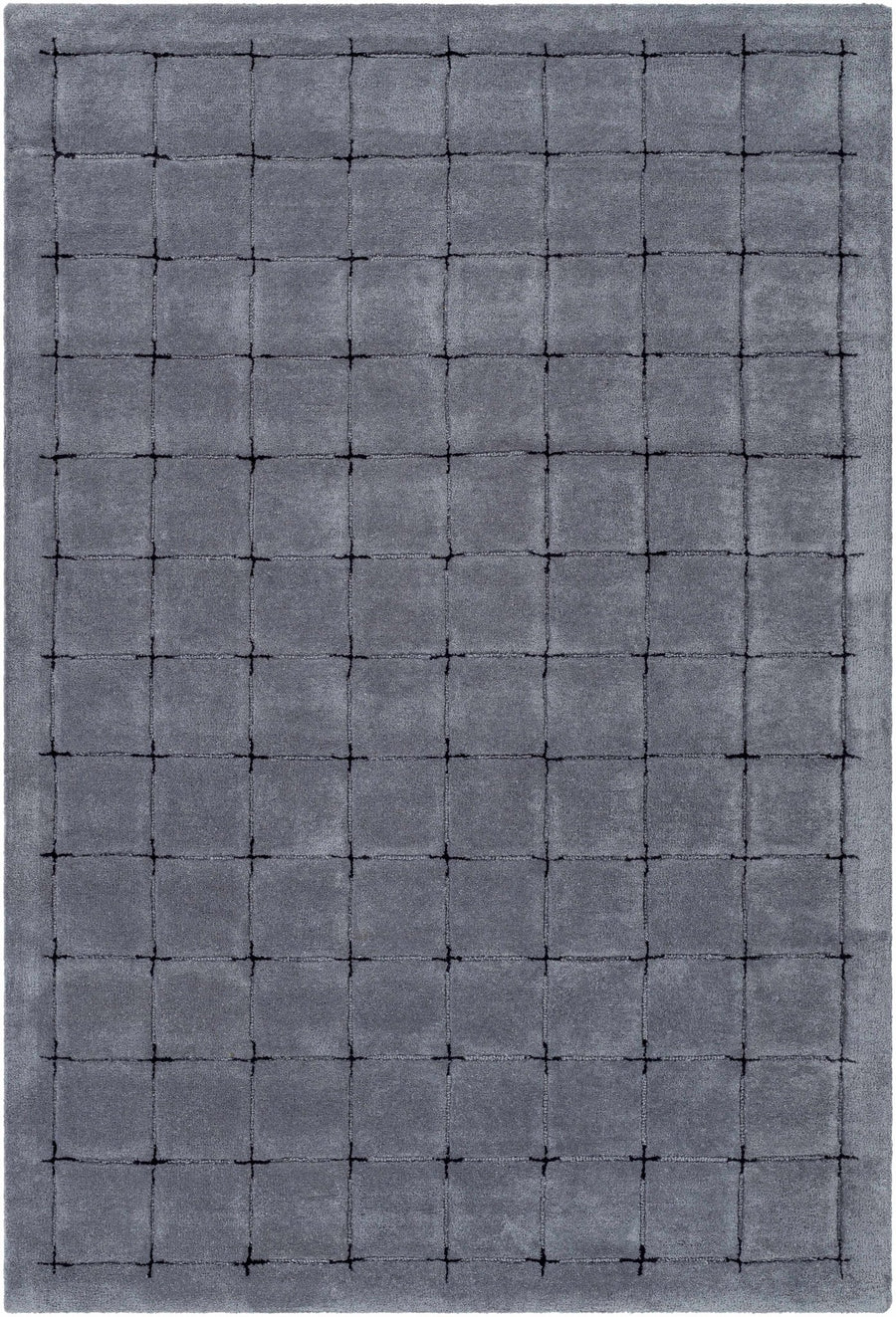 Sanvi Modern Geometrical Charcoal Hand Tufted Area Rug - The Rug Decor