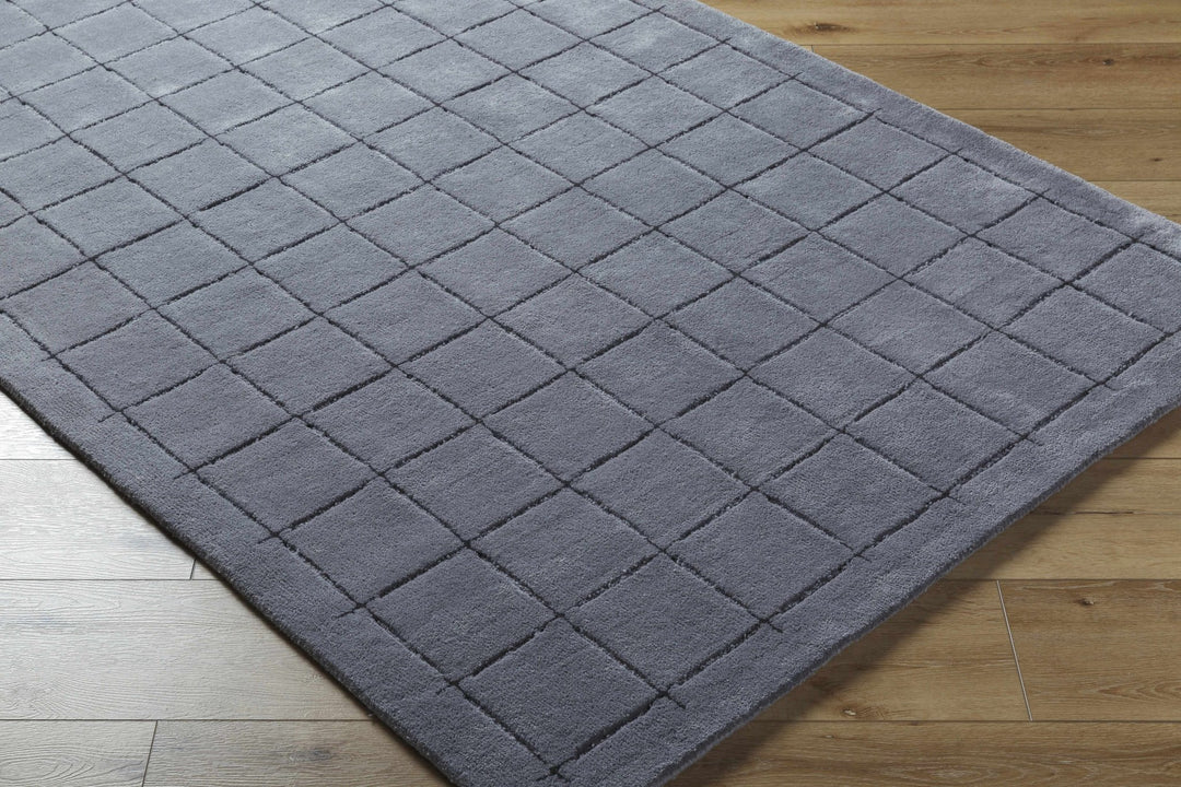 Sanvi Modern Geometrical Charcoal Hand Tufted Area Rug - The Rug Decor